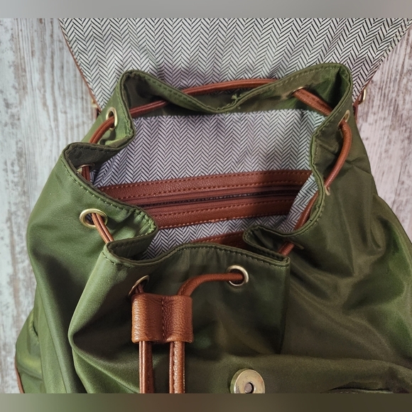 Steve Madden Green and Brown Backpack main image 5